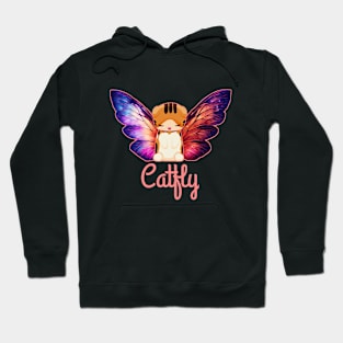 Catfly, cat with butterfly wing Hoodie